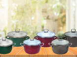 Кастрюля стальная эмалированная - фото 7