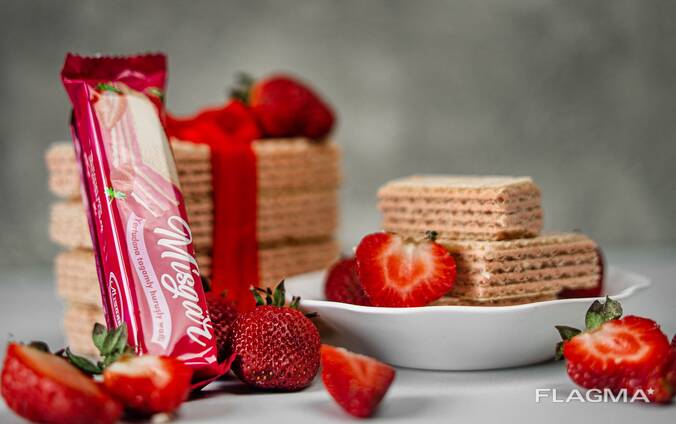 Кондитерские изделия вафли и печенья