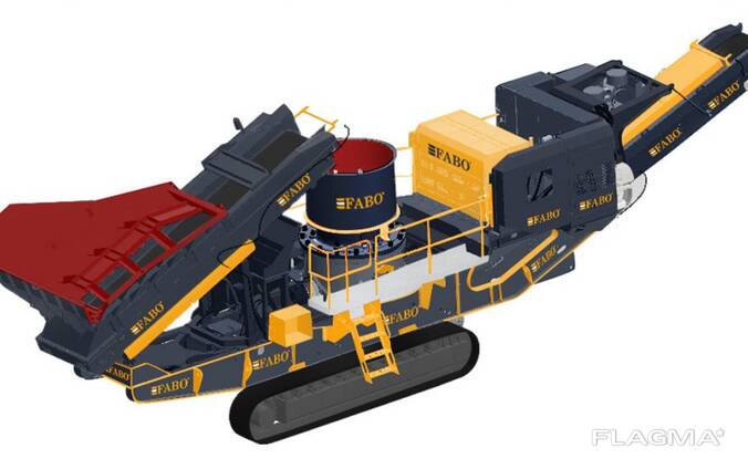 Конусная дробилка на гусеничном ходу ftc-300